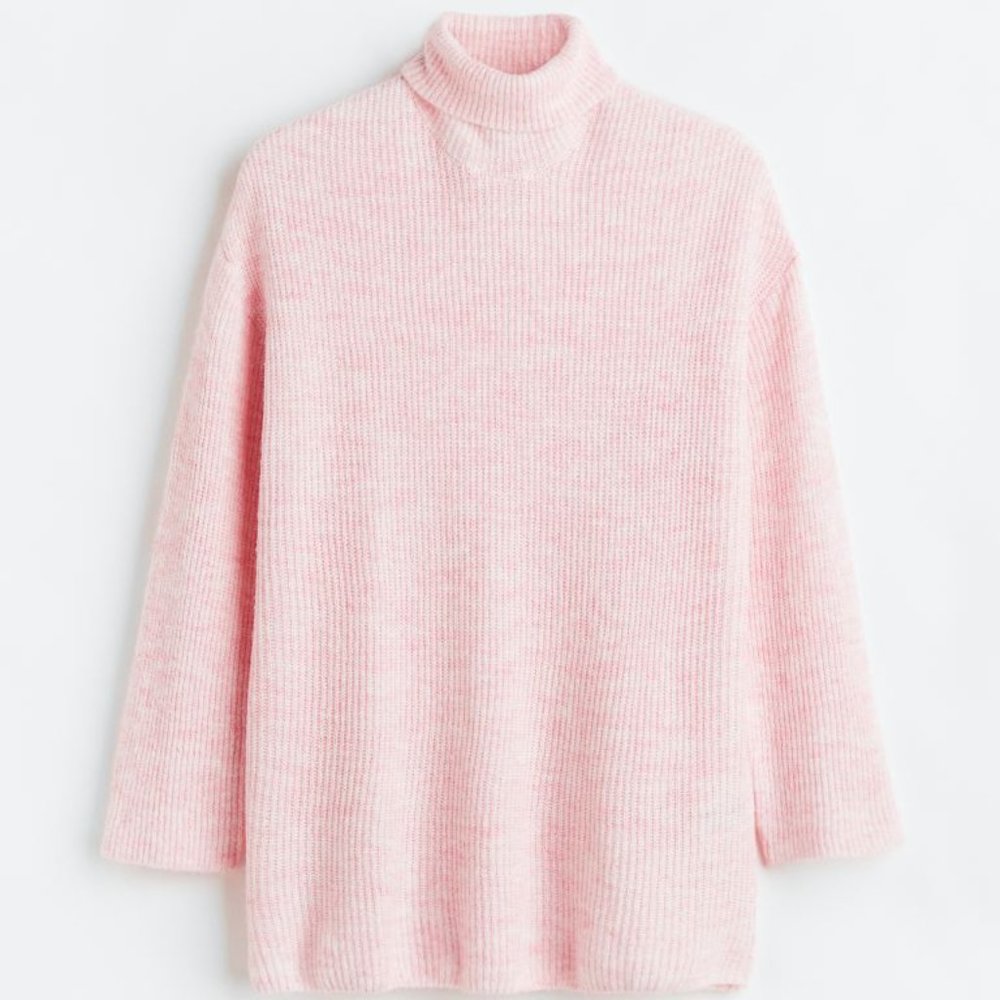 H&M Light Pink Turtleneck Sweater/NWT/XXL